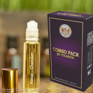 Itrabox Brand 6 ml  Kesar Chandan Itra/Attar for men and women | long lasting fragrance | Perfume | Attar | Ittar | 6 ml